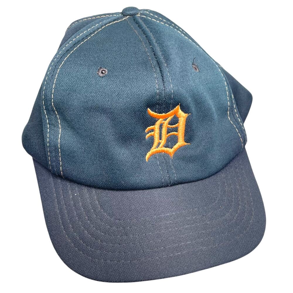 Detroit Tigers MLB Blue Orange Embroidery Baseball Hat w/ stitching